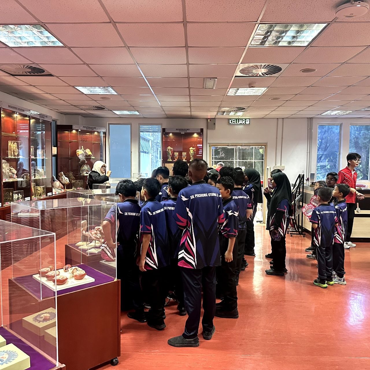 Gambar 4- Sesi lawatan ke Muzium Anatomi, Fakulti Perubatan dan Sains Kesihatan, Universiti Putra Malaysia (UPM)